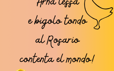 Tradizione in Tavola: I Nostri Bigoli Freschi con Sugo d’Anatra per la Festa del Rosario!
