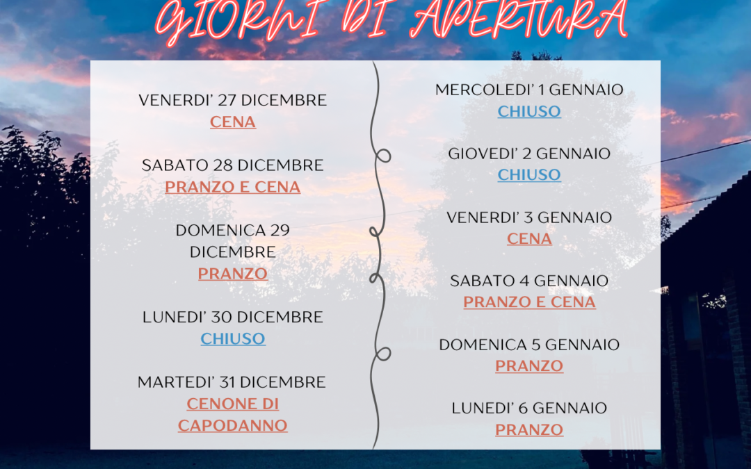 Pranzi e Cene a Le Poscole