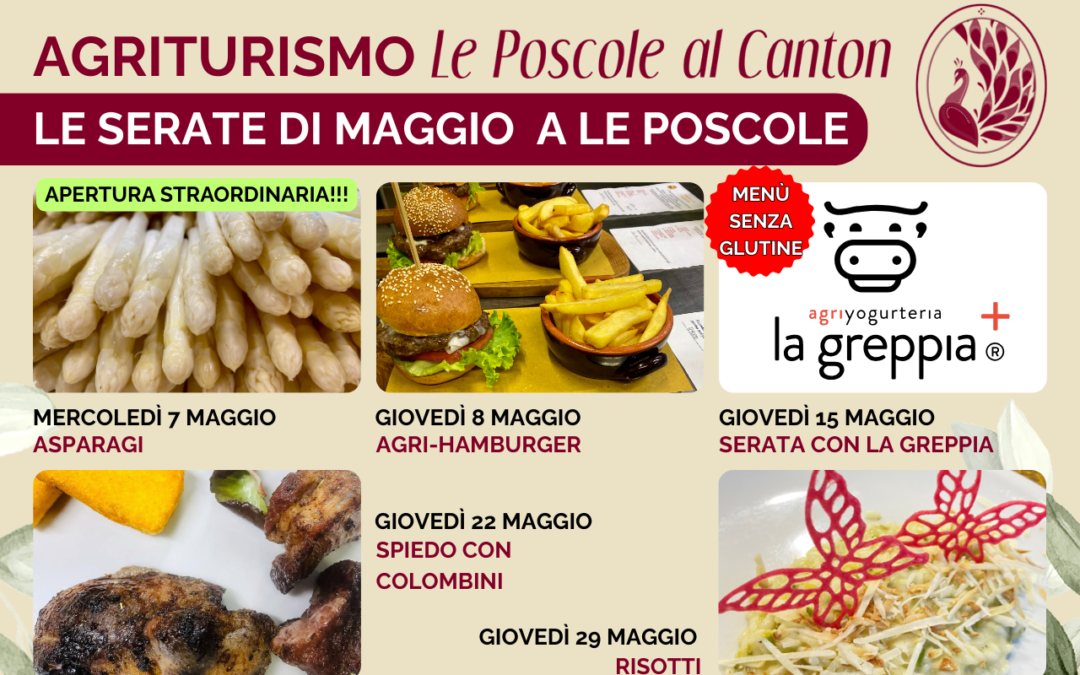 Maggio 2025: Serate a Tema… non solo di Giovedì !