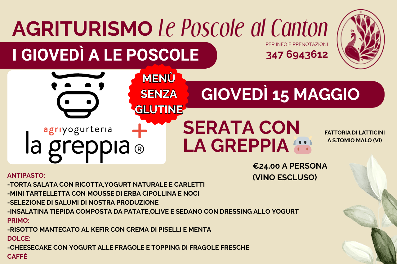 Thursday, May 15th, a taste of tradition : Gluten-Free Farm-to-Table Dinner Event