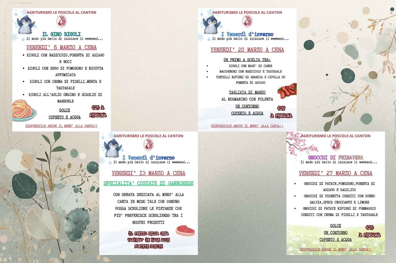 Marzo 2026: I Venerdì d’Inverno alle Poscole al Canton
