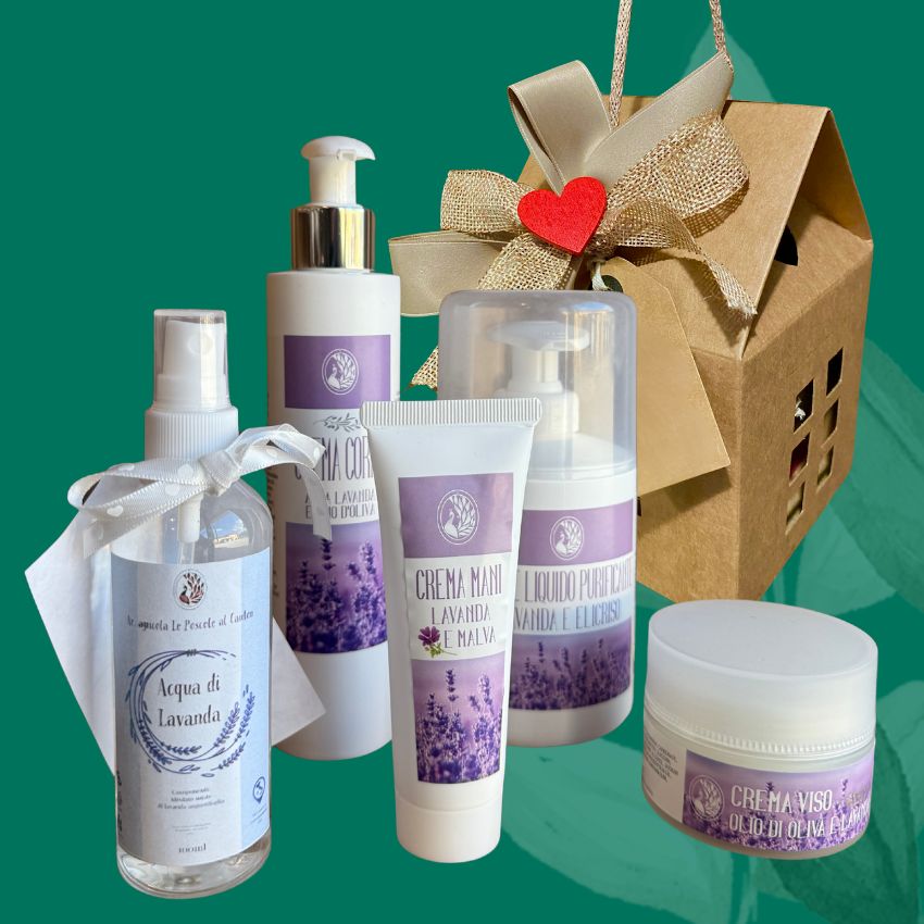 cesto di natale lavanda